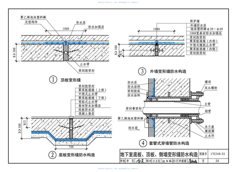 17CJ40-21建筑防水系统构造（二十一） 预览图