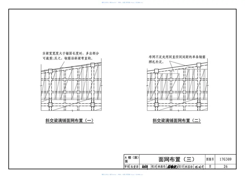 17G309钢筋焊接网混凝土结构构造详图 预览图