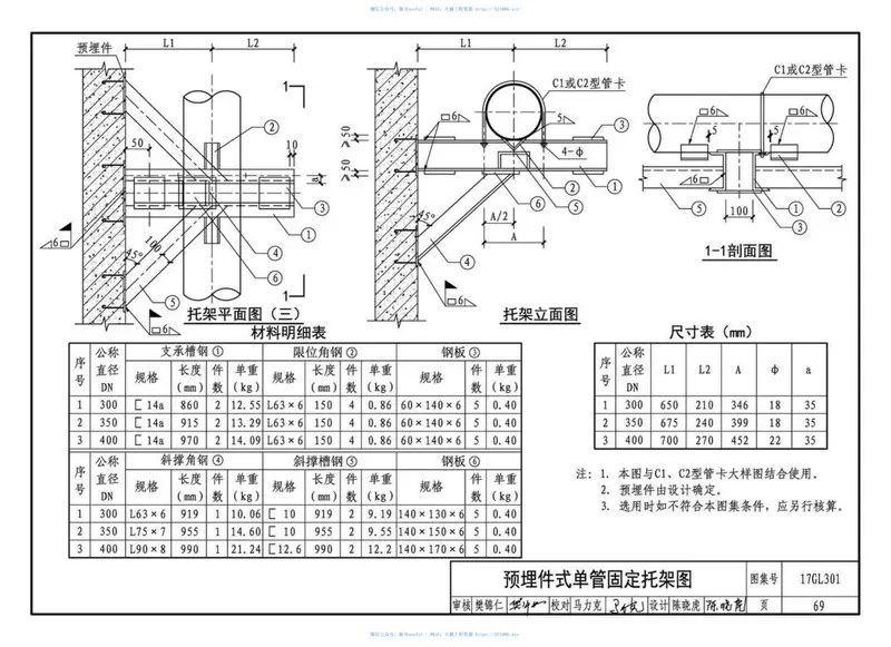 17GL301综合管廊给水、再生水管道安装 预览图