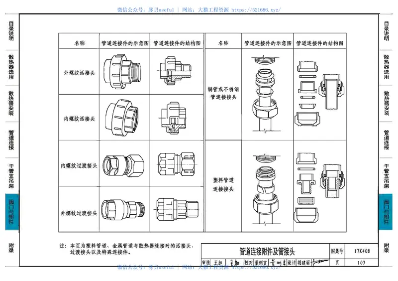 17K408散热器选用与管道安装 预览图
