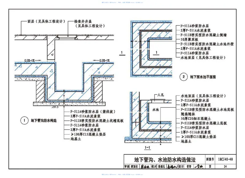 18CJ40-40建筑防水系统构造（四十） 预览图