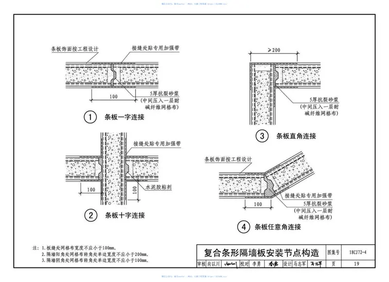 18CJ72-4水泥基纤维复合保温轻质板材建筑构造-冀东FCL板 预览图