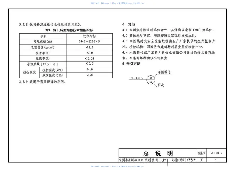 19CJ60-5防火、抗爆、泄爆板建筑构造 预览图