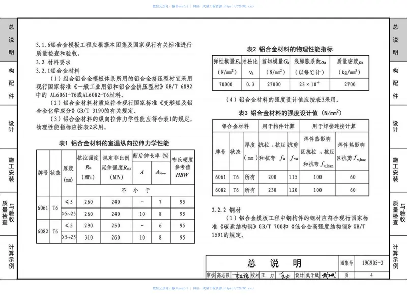 19G905-3：房屋建筑工程施工工艺图解一一组拼式铝合金模板系列施工工艺图解 预览图