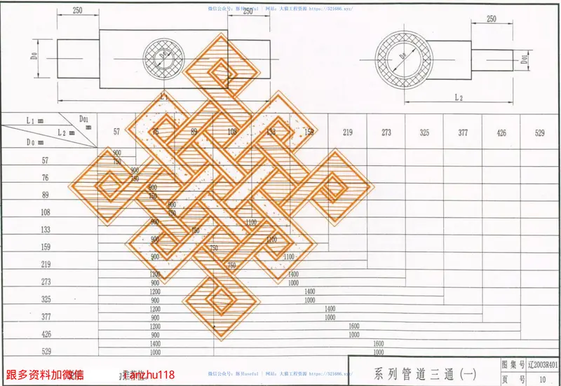 辽2003R401供热工程(热水)直埋管道安装图 预览图