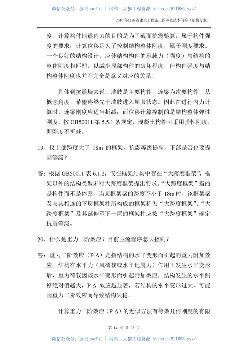 2016年江苏结构专业审图技术问答-0524-定稿版 预览图