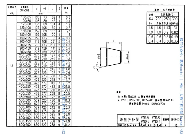 94R404热力管道焊制管件设计选用图52 预览图
