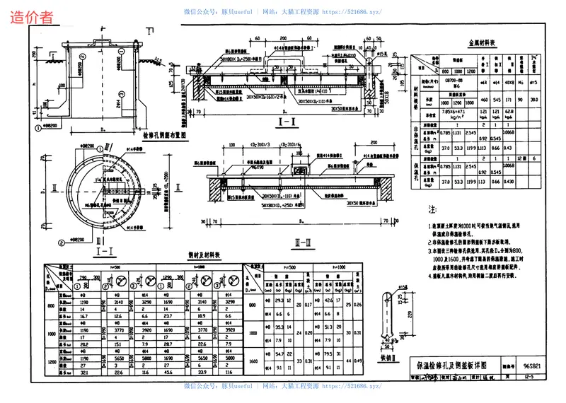 96S821钢筋混凝土清水池附属构配件图集 预览图