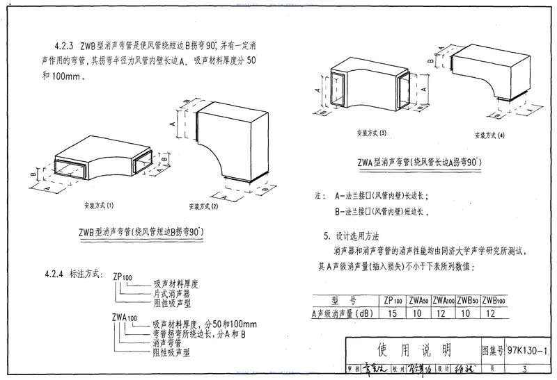 97K130-1ZP型片式消声器ZW型消声弯管 预览图