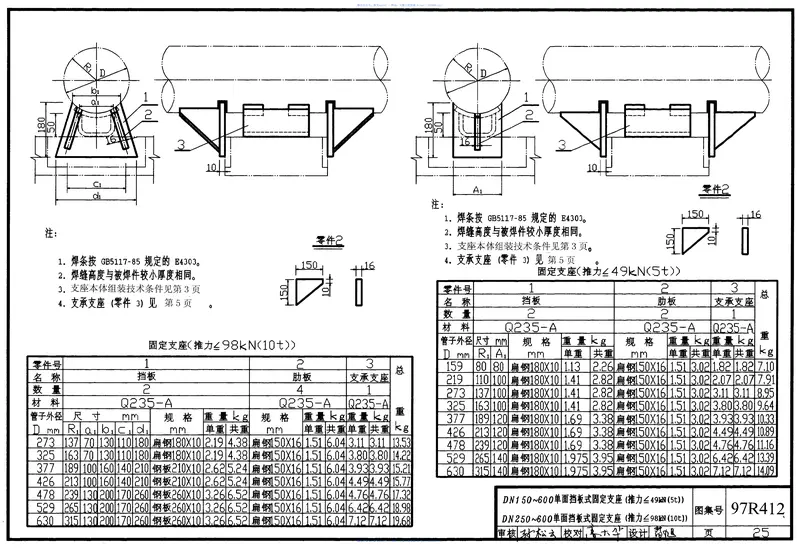 97R412室外热力管道支座53 预览图