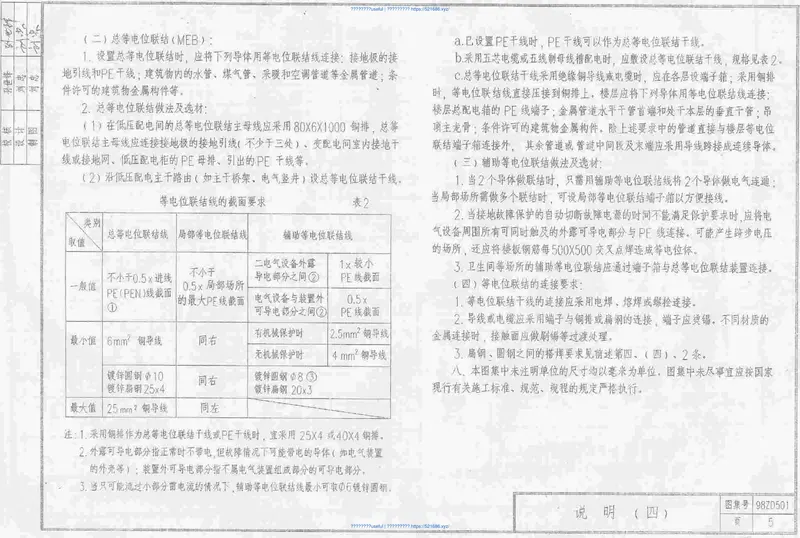 98ZD501民用建筑防雷与接地装置 预览图