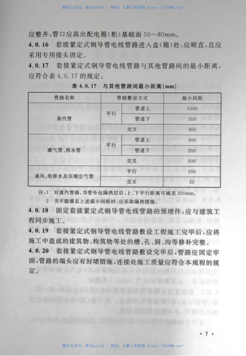 CECS120-2007套接紧定式钢导管电线管路施工及验收规程 预览图
