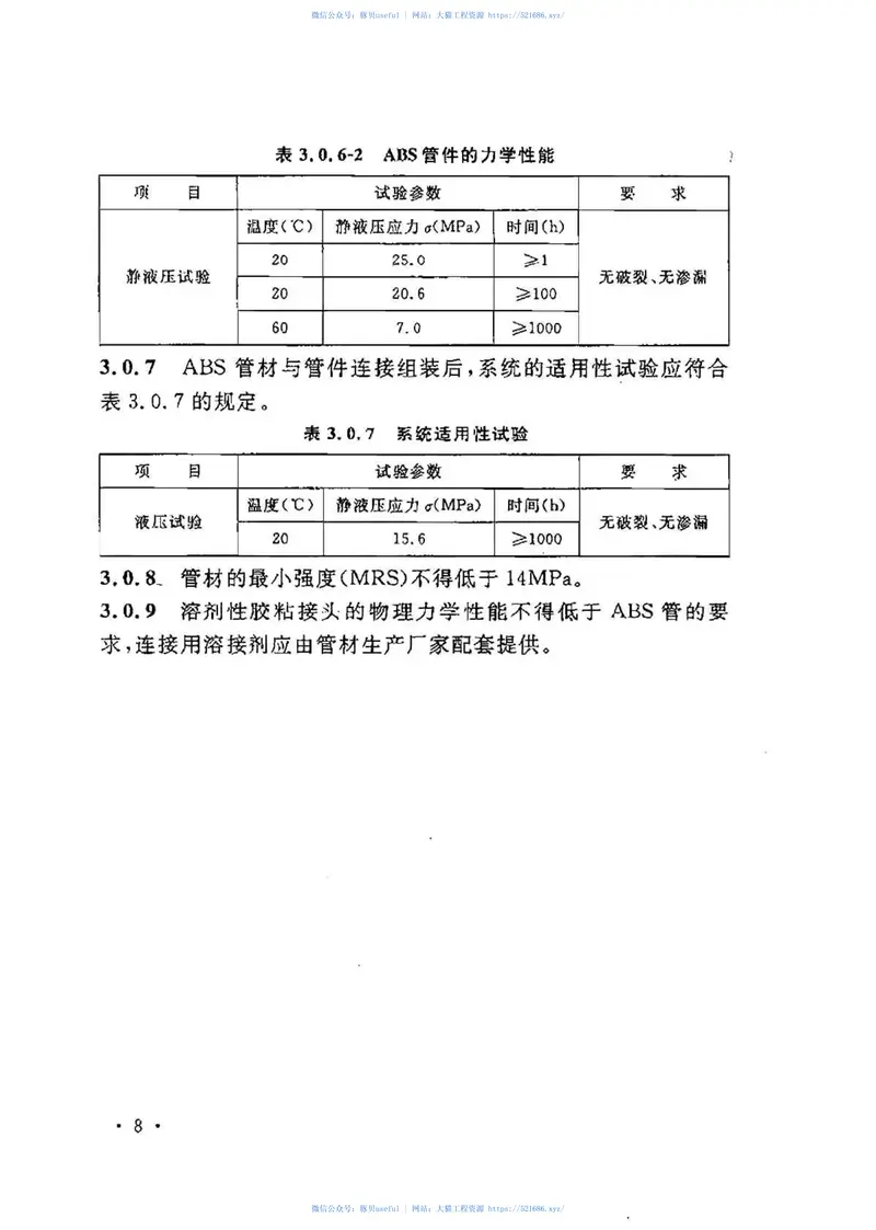 CECS270-2010给水排水丙烯腈-丁二烯-苯乙烯(ABS)管管道工程技术规程 预览图