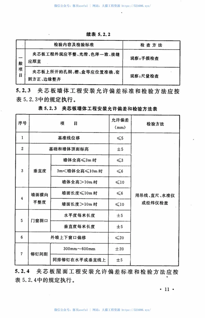 CECS304-2011建筑用金属面绝热夹芯板安装及验收规程 预览图