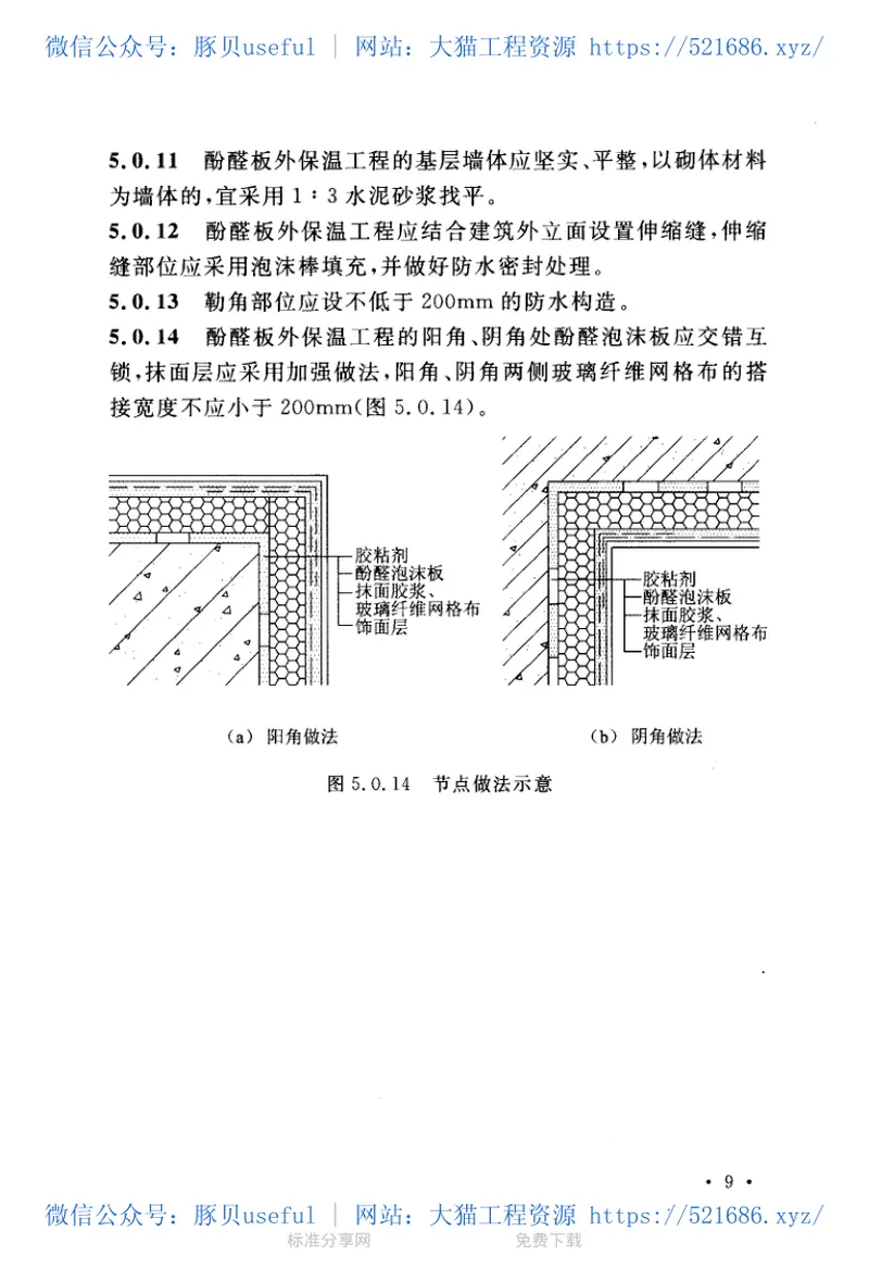 CECS335-2013酚醛泡沫板薄抹灰外墙外保温工程技术规程 预览图