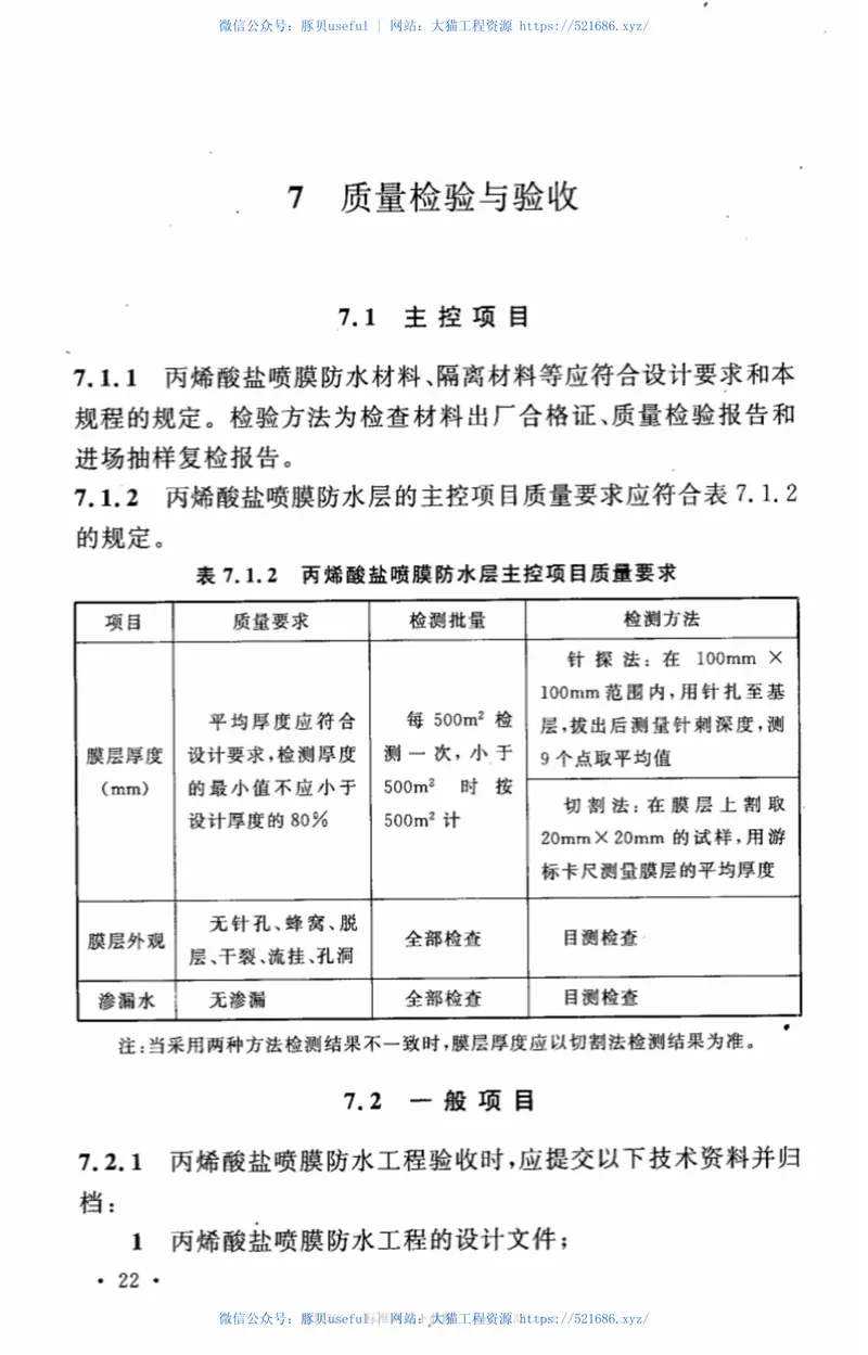 CECS342-2013丙烯酸盐喷膜防水应用技术规程 预览图