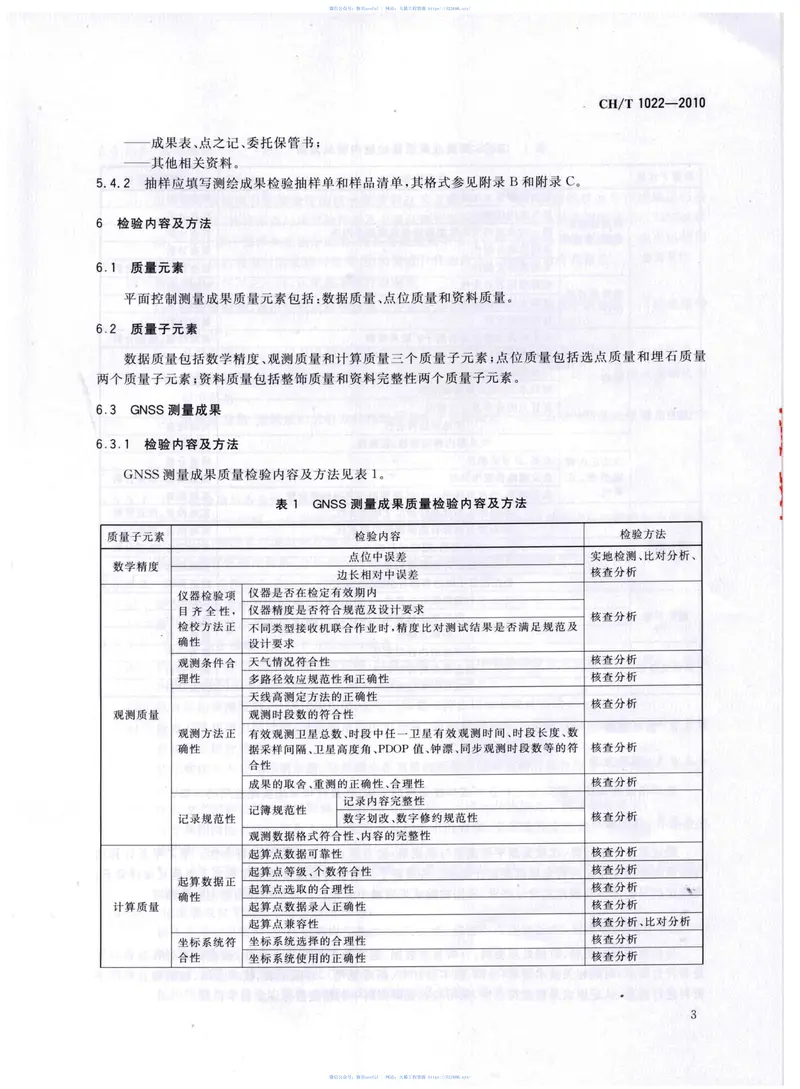 CHT1022-2010平面控制测量成果质量检验技术规程 预览图