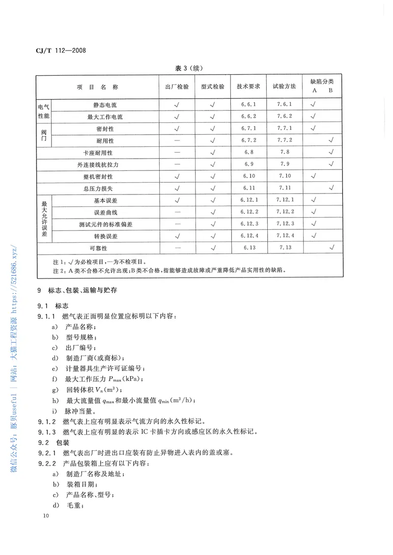 CJT112-2008IC卡膜式燃气表 预览图