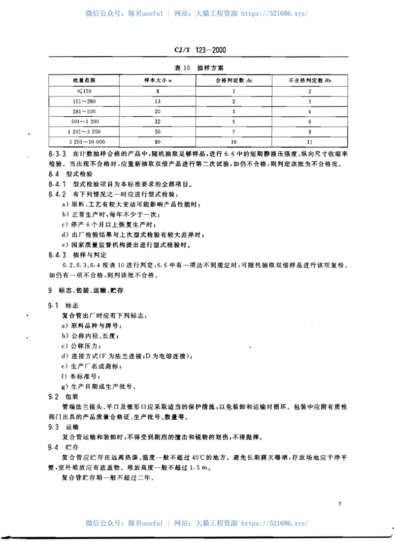 CJT123-2000给水用钢骨架聚乙烯塑料复合管 预览图