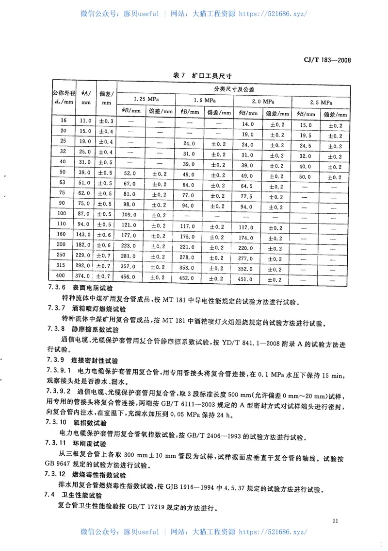 CJT183-2008钢塑复合压力管 预览图