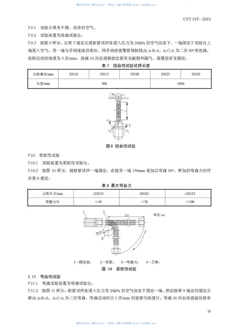 CJT197-2010燃气用具连接用不锈钢波纹软管 预览图