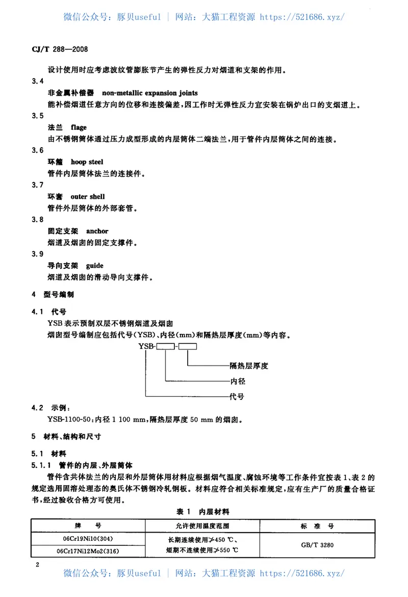 CJT288-2008预制双层不锈钢烟道及烟囱 预览图