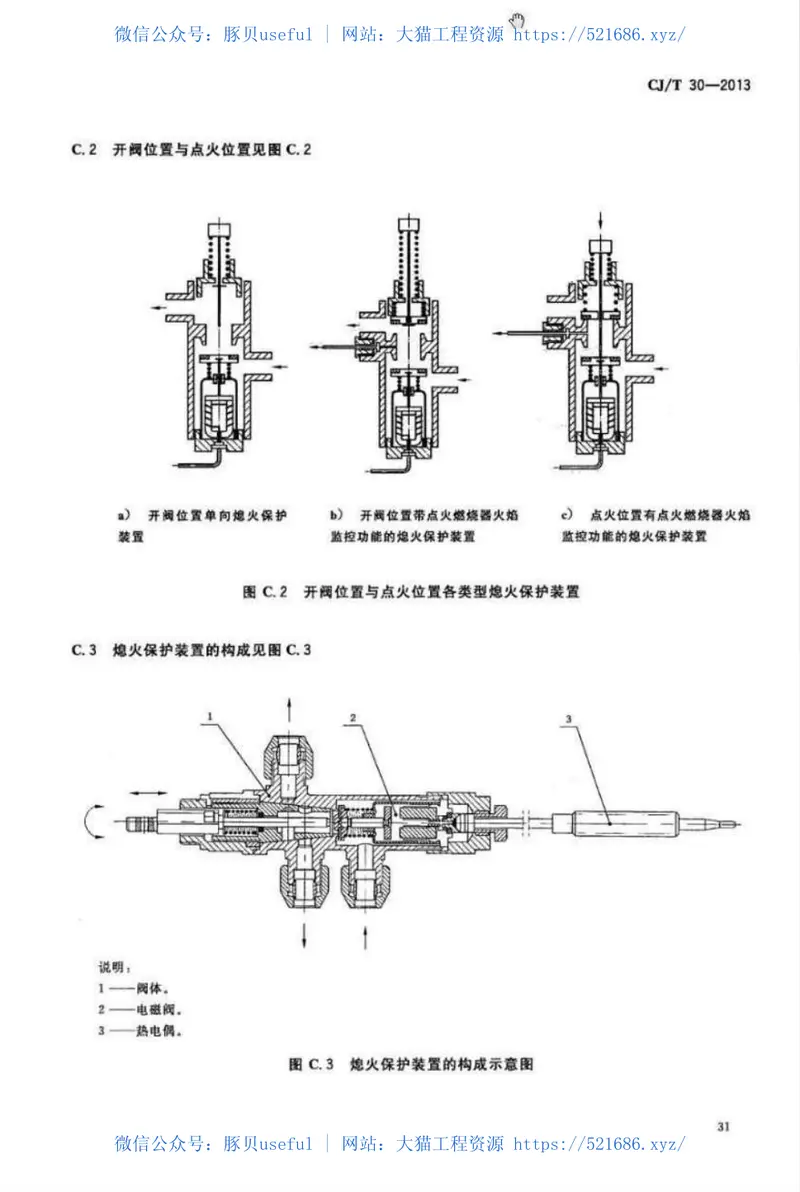 CJT30-2013热电式燃具熄火保护装置 预览图