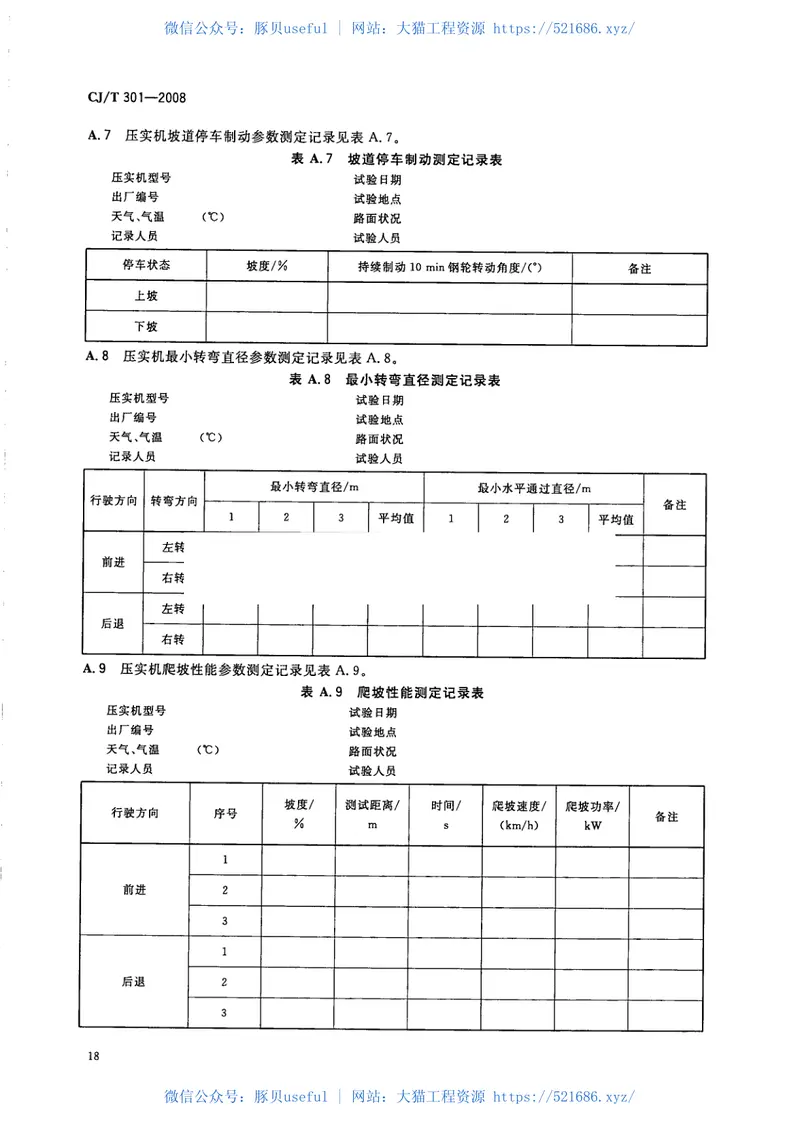 CJT301-2008垃圾填埋场压实机技术要求 预览图