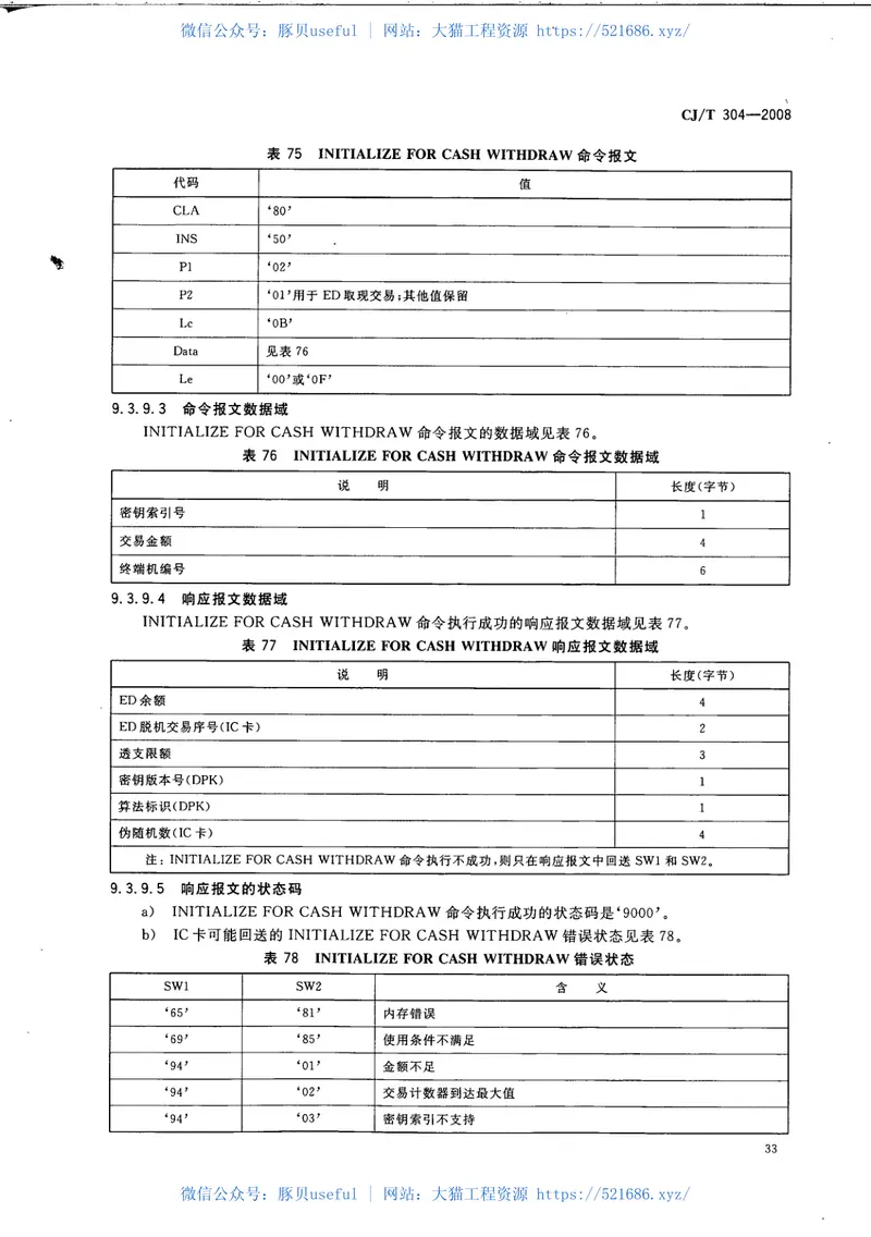 CJT304-2008建设事业CPU卡操作系统技术要求 预览图