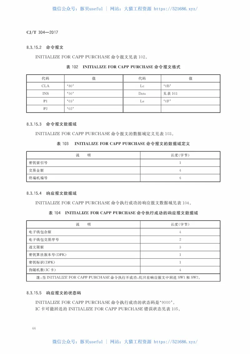 CJT304-2017建设事业智能卡操作系统技术要求 预览图