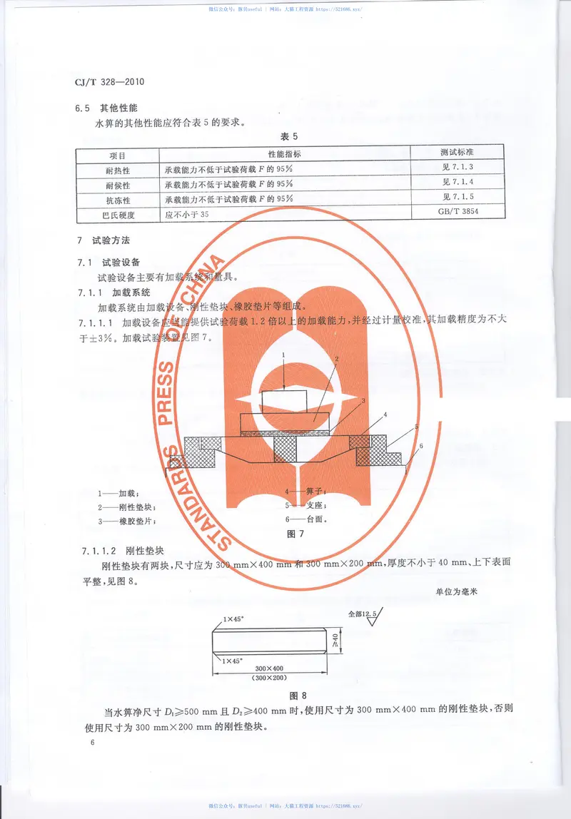 CJT328-2010球墨铸铁复合树脂水箅 预览图