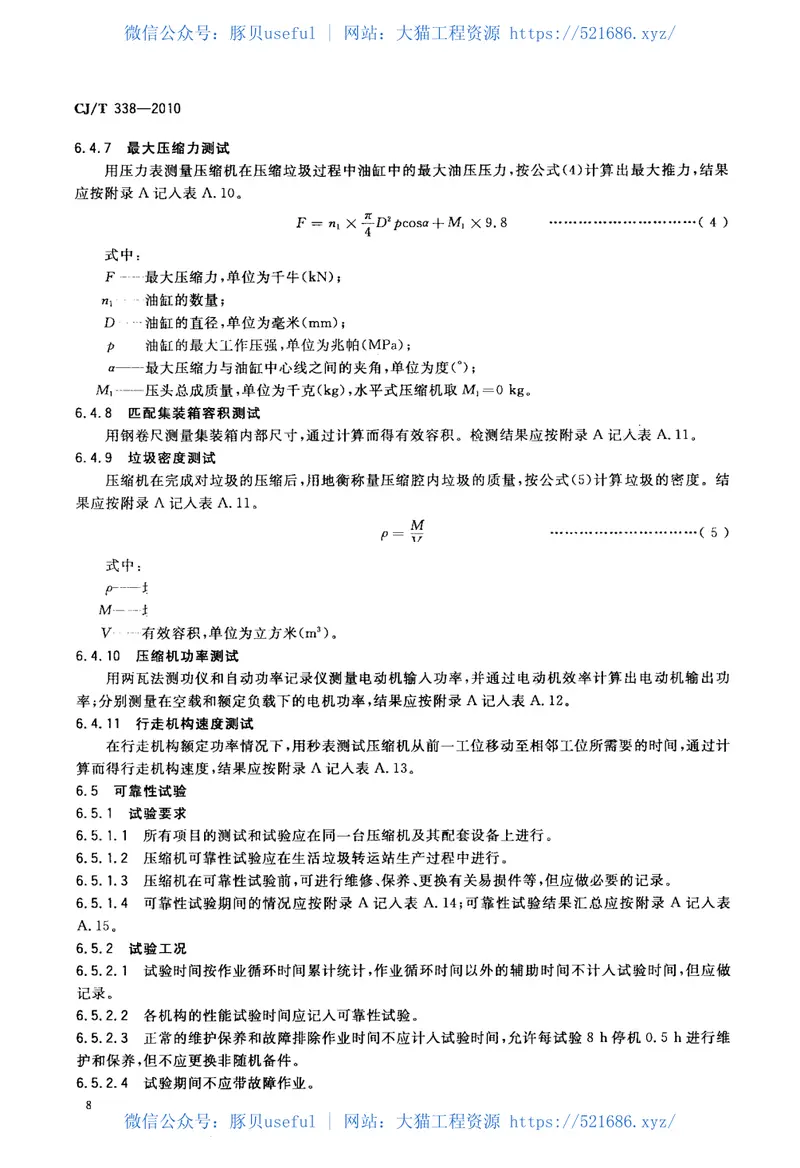 CJT338-2010生活垃圾转运站压缩机 预览图