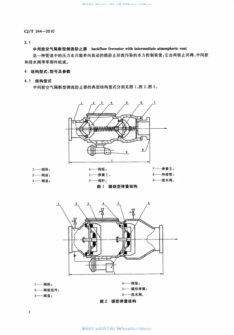 CJT344-2010中间腔空气隔断型倒流防止器 预览图