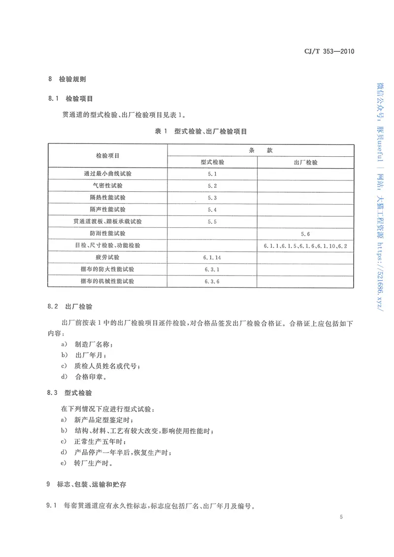 CJT353-2010城市轨道交通车辆贯通道技术条件 预览图