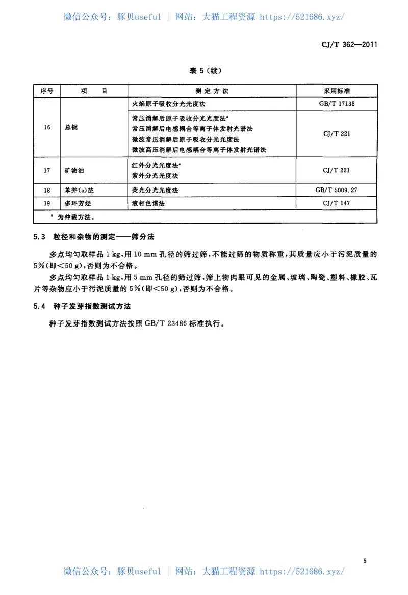 CJT362-2011城镇污水处理厂污泥处置林地用泥质 预览图
