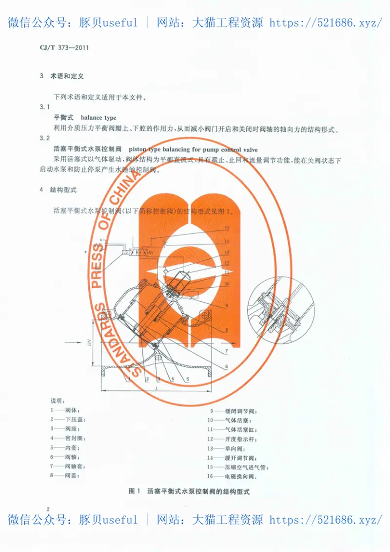 CJT373-2011活塞平衡式水泵控制阀 预览图