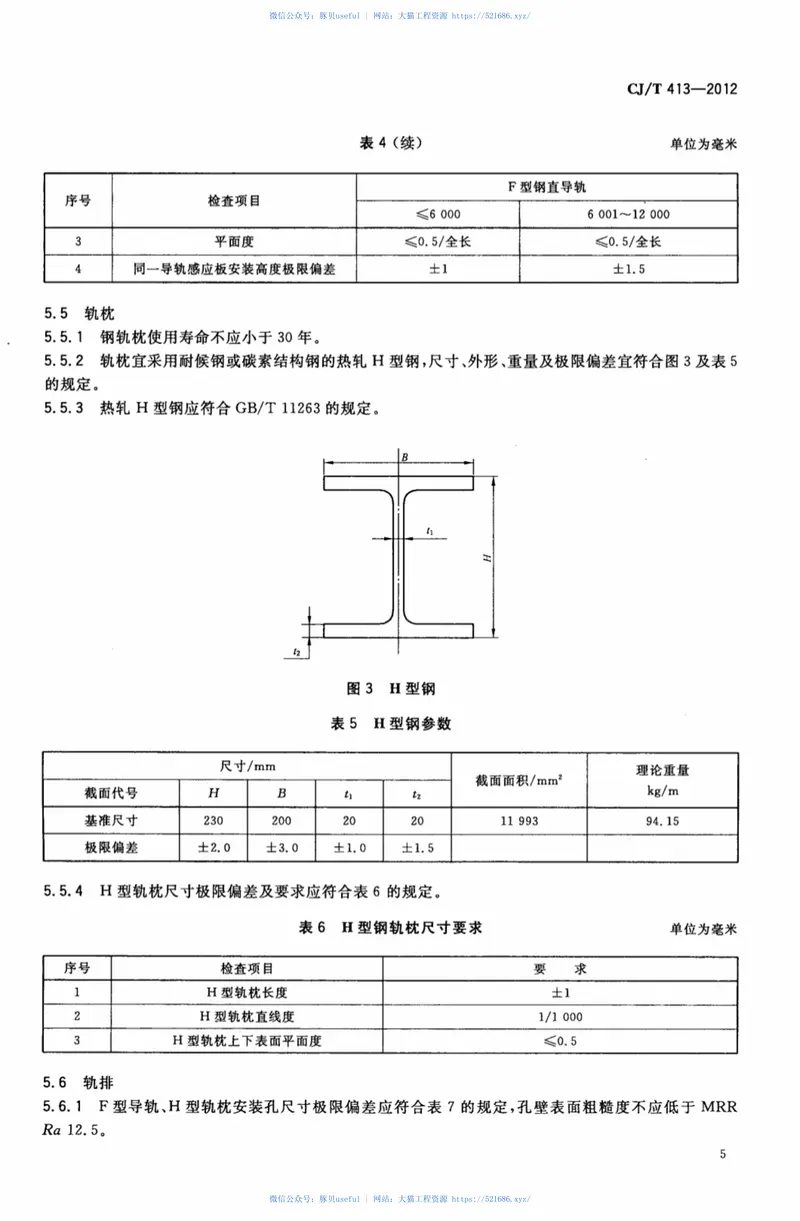 CJT413-2012中低速磁浮交通轨排通用技术条件 预览图