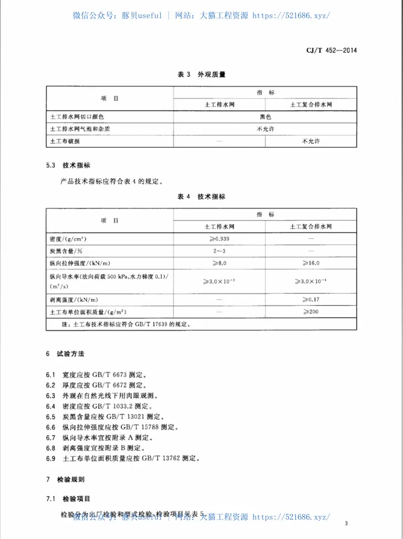 CJT452-2014垃圾填埋场用土工排水网 预览图