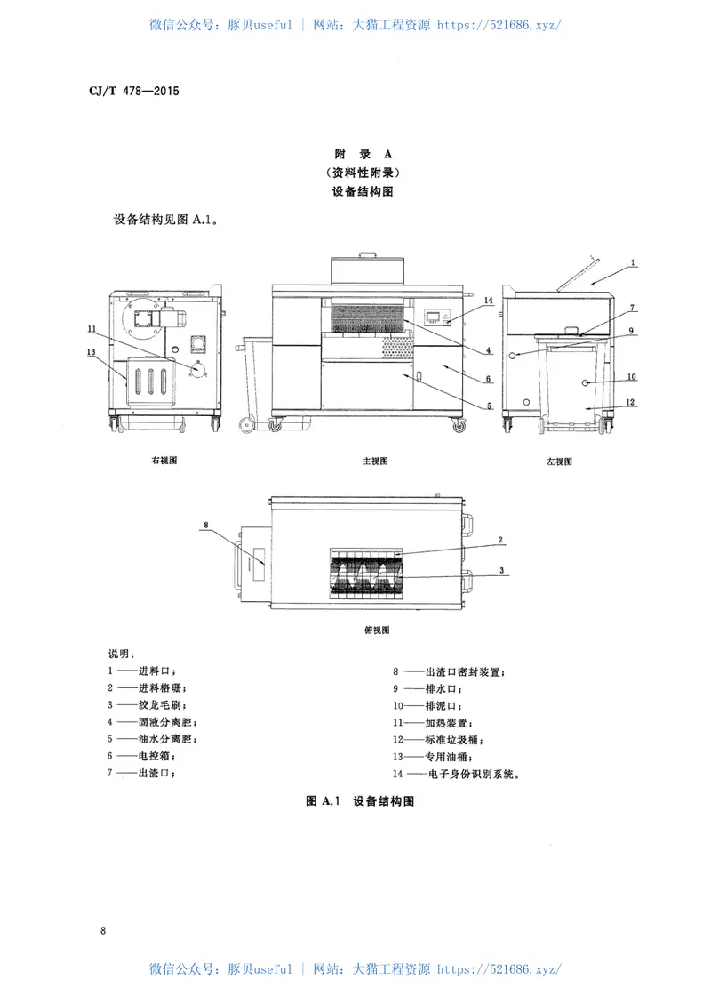 CJT478-2015餐厨废弃物油水自动分离设备 预览图