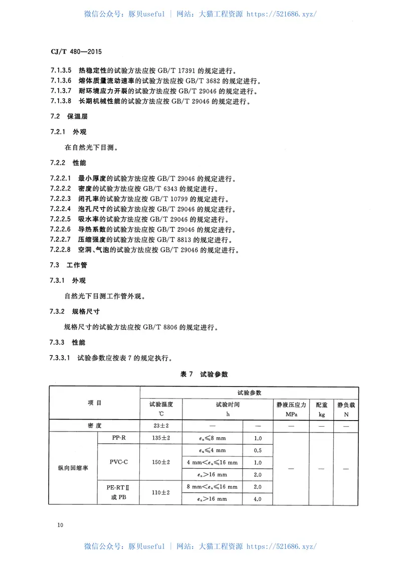 CJT480-2015高密度聚乙烯外护管聚氨酯发泡预制直埋保温复合塑料管 预览图