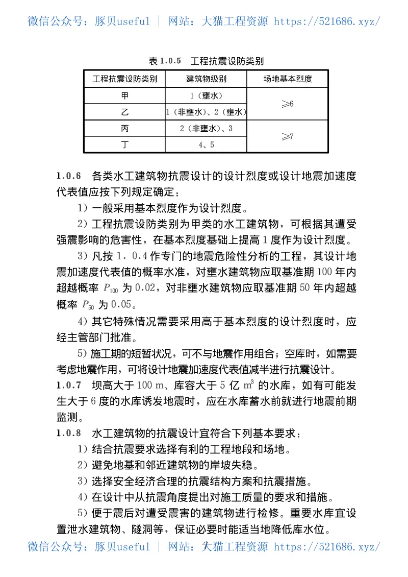 DL5073-2000水工建筑物抗震设计规范 预览图