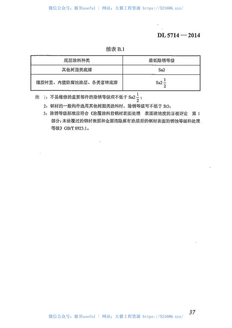 DL5714-2014火力发电厂热力设备及管道保温防腐施工技术规范 预览图