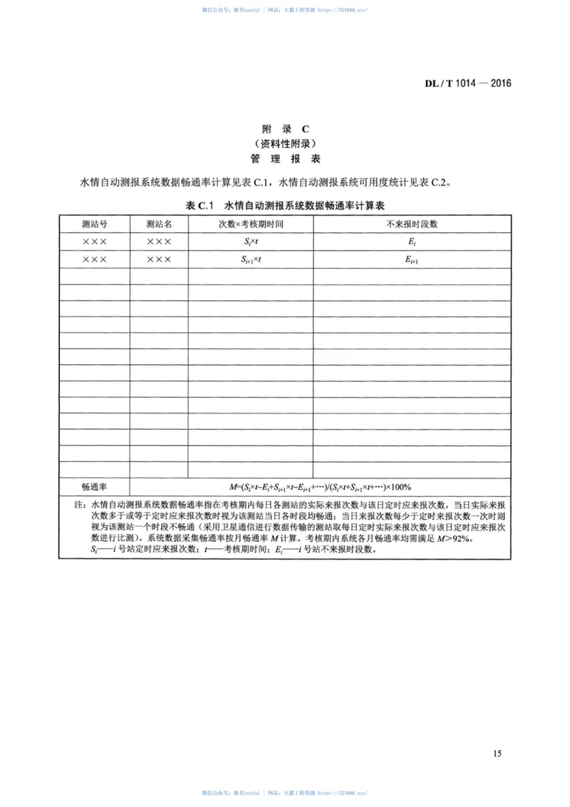 DLT1014-2016水情自动测报系统运行维护规程 预览图