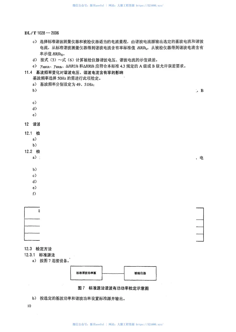 DLT1028-2006电能质量测试分析仪检定规程 预览图