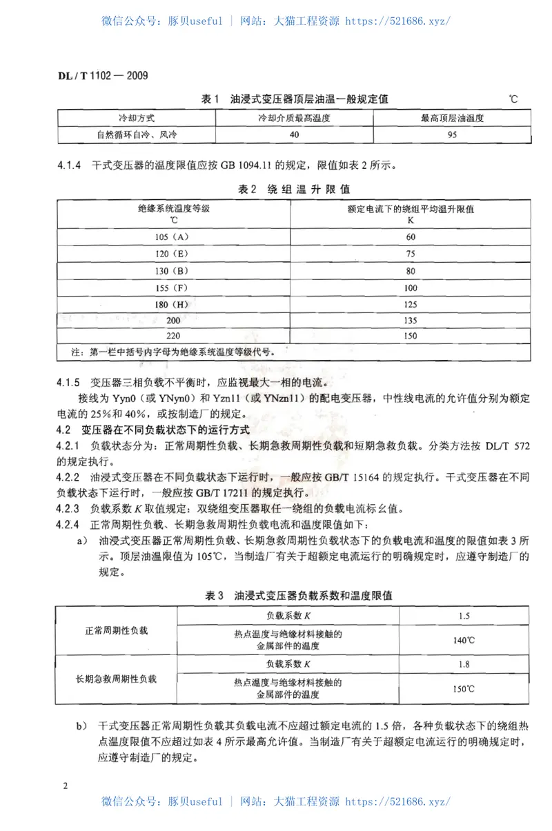 DLT1102-2009配电变压器运行规程 预览图