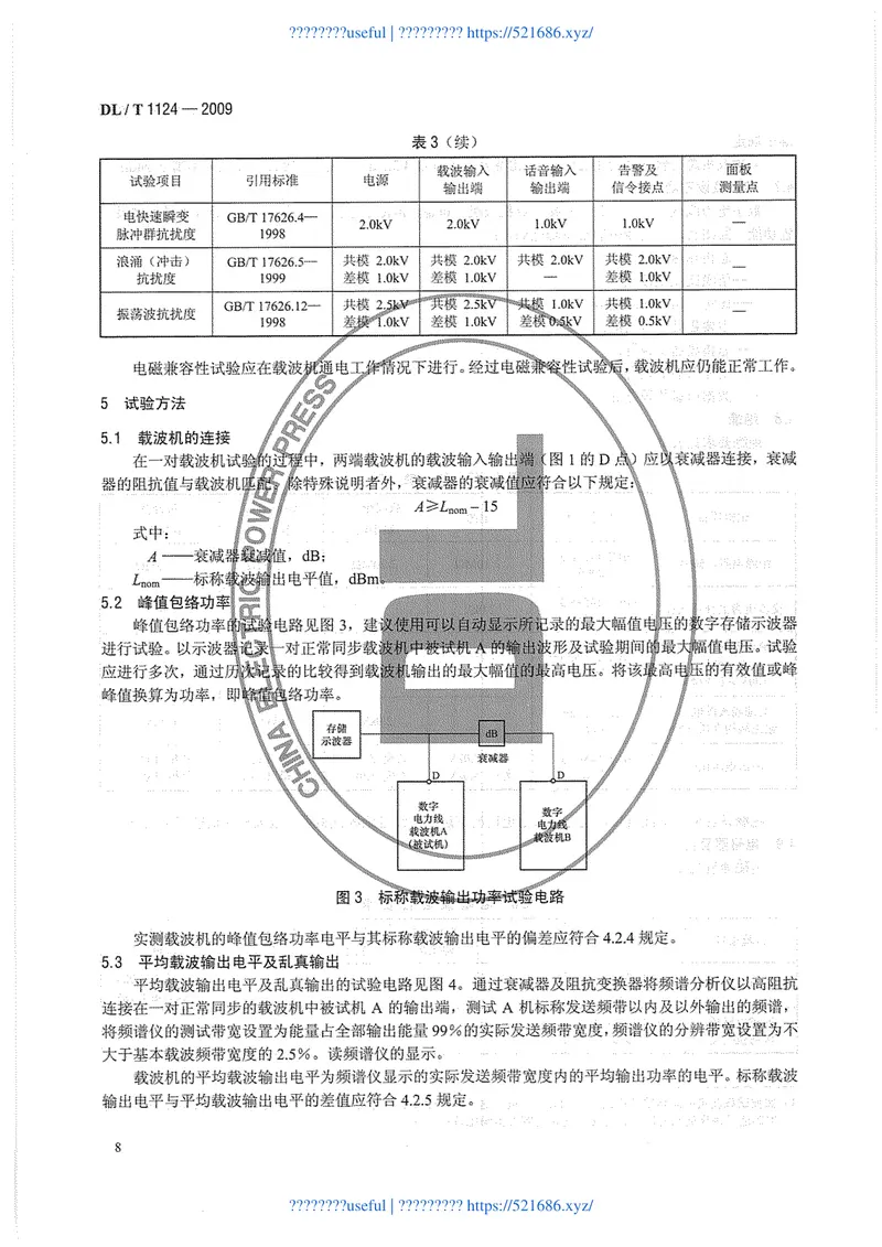 DLT1124-2009数字电力线载波机 预览图