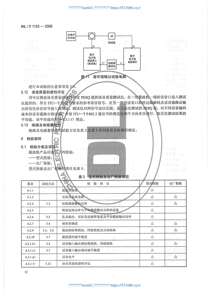 DLT1124-2009数字电力线载波机 预览图