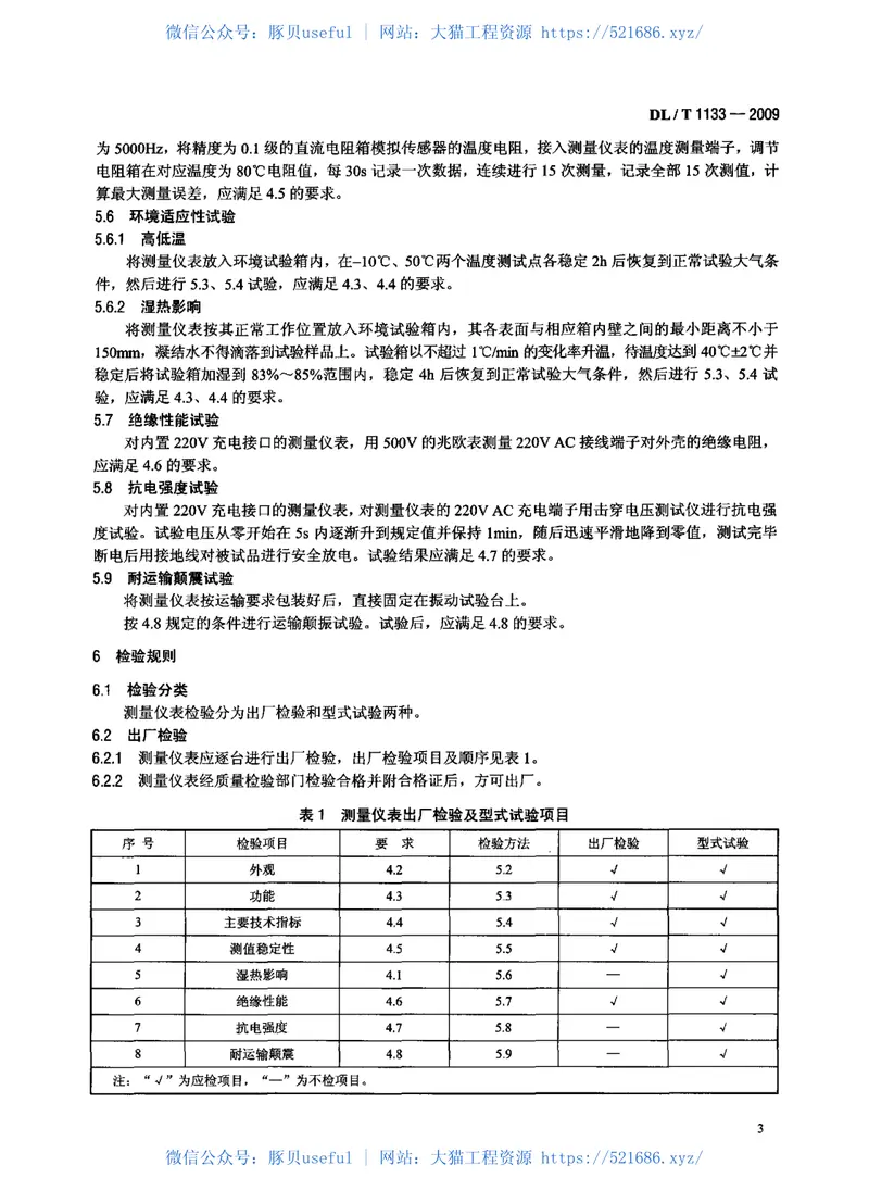 DLT1133-2009钢弦式仪器测量仪表 预览图