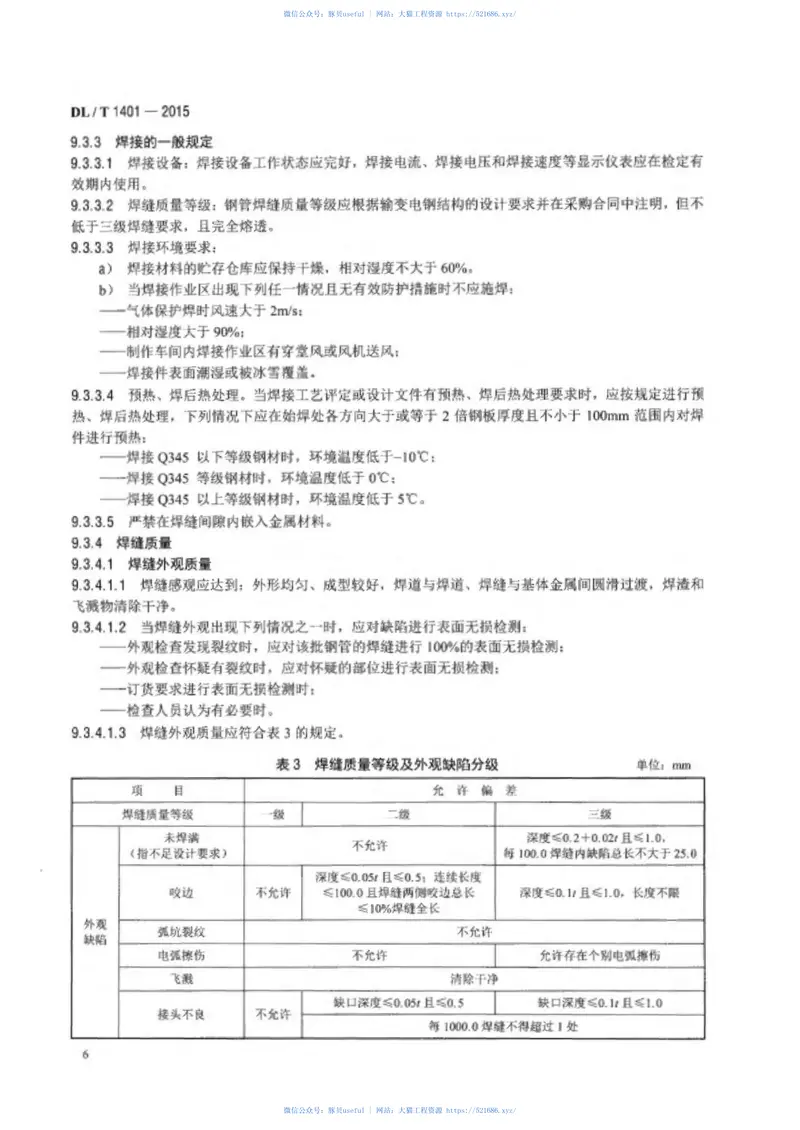 DLT1401-2015输变电钢结构用钢管制造技术条件 预览图