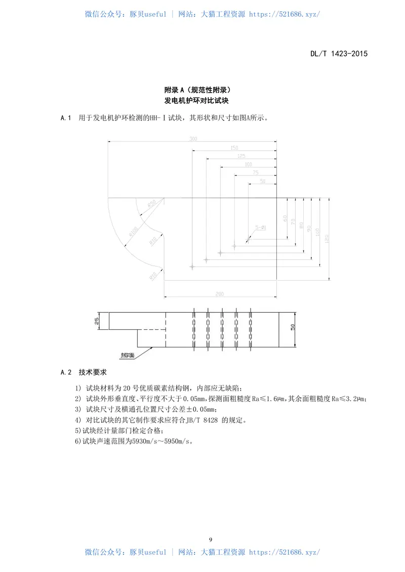 DLT1423-2015在役发电机护环超声波检测技术导则 预览图